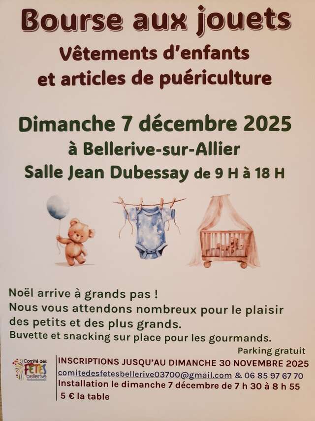 Bourse aux Jouets et Articles de puériculture