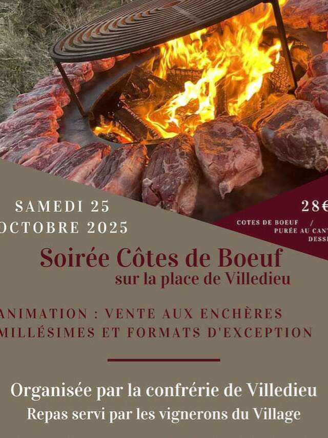 Chapitre de la confrérie et soirée Côtes de Boeuf