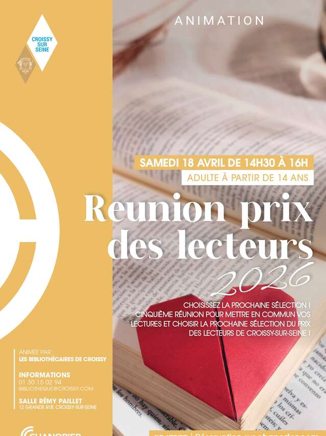 Réunion Prix des lecteurs 2026