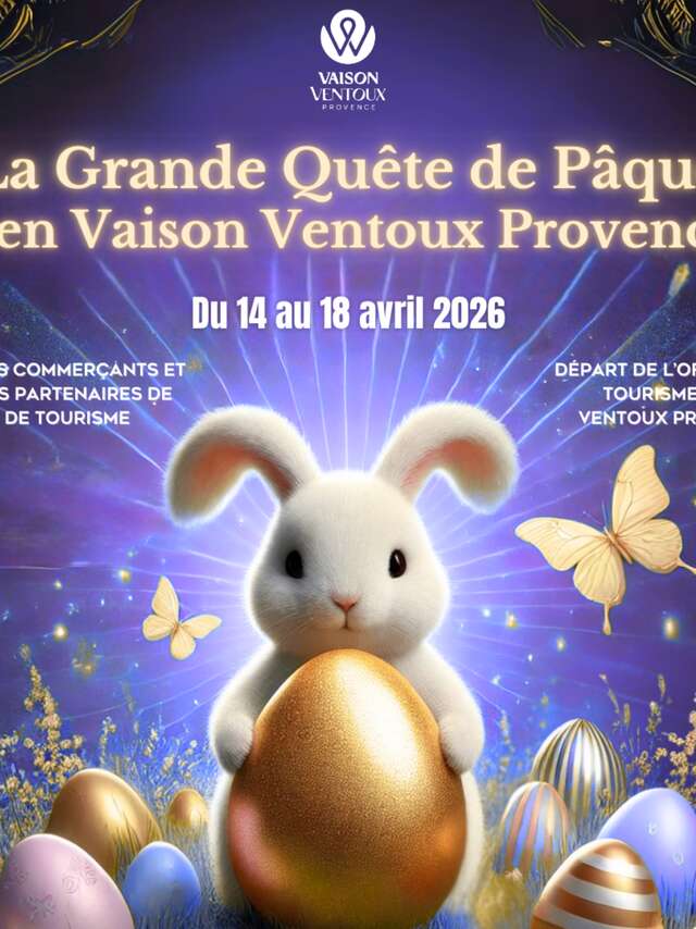 De grote paaszoektocht in Vaison Ventoux Provence