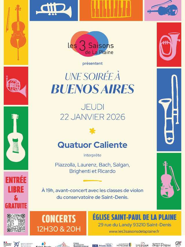 Concert - Une soirée à Buenos Aires - Quatuor caliente