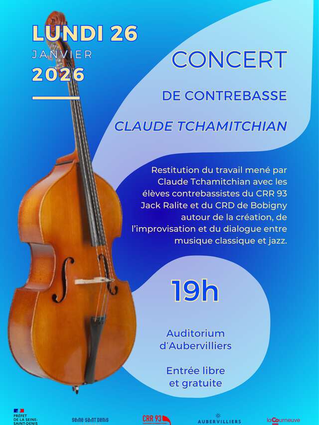 Double bass concert – performance with Claude Tchamitchia