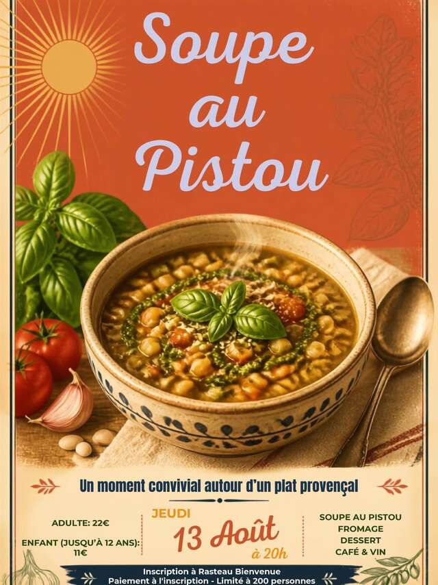 Repas Soupe au Pistou - Comité de jumelage de Rasteau