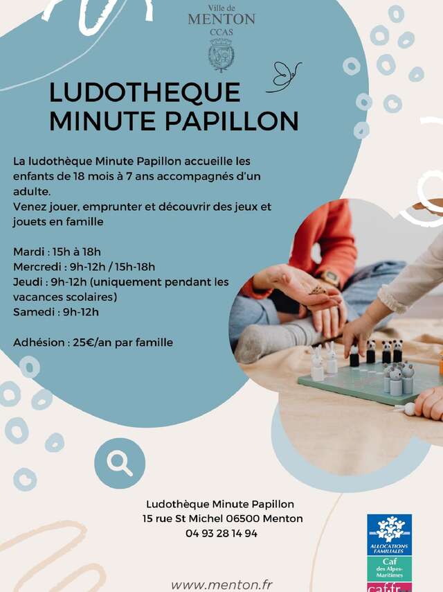 Les activités de la ludothèque "Minute Papillon"