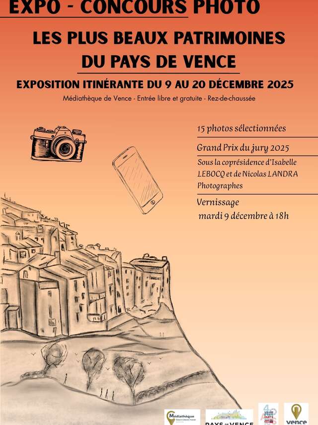 EXPOSITION ITINERAIRE “LES PLUS BEAUX PATRIMOINES DU PAYS DE VENCE”