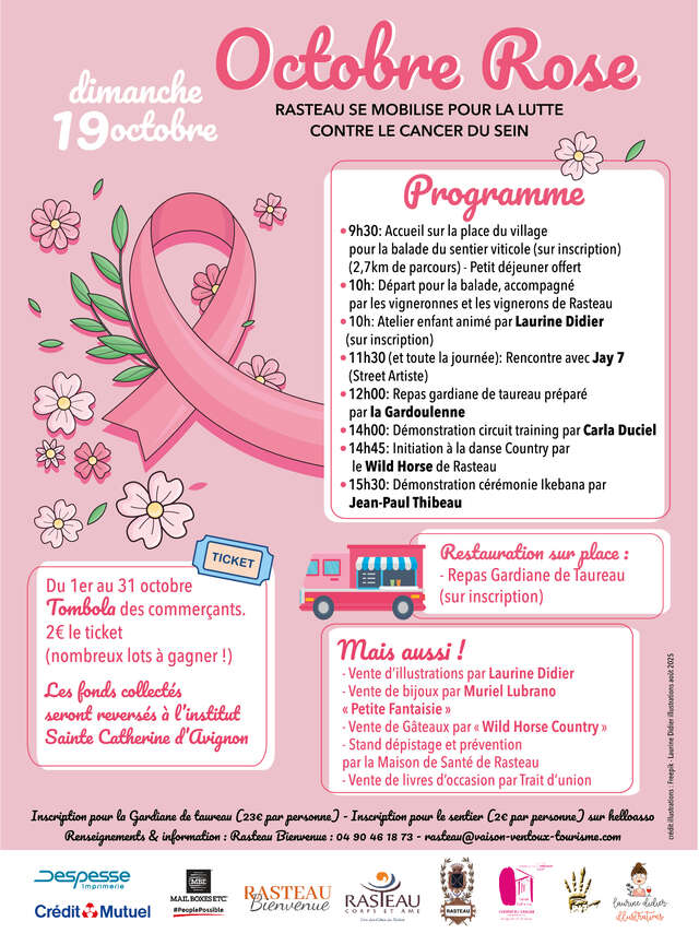 Rasteau se mobilise pour Octobre Rose
