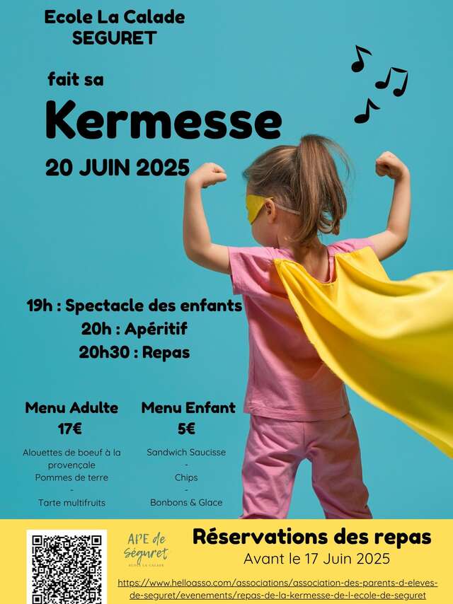 Spectacle et repas de fin d'année de l'école