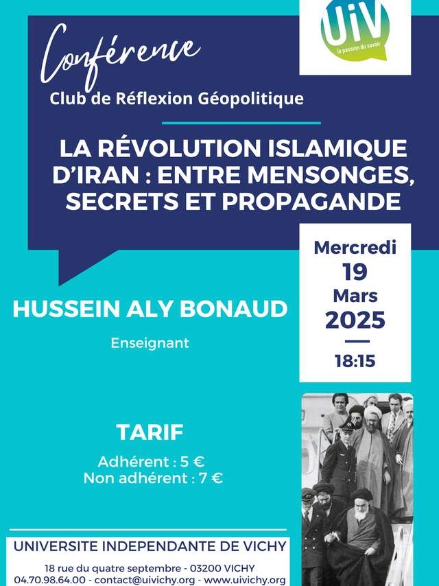 Conférence : La révolution islamique d'Iran