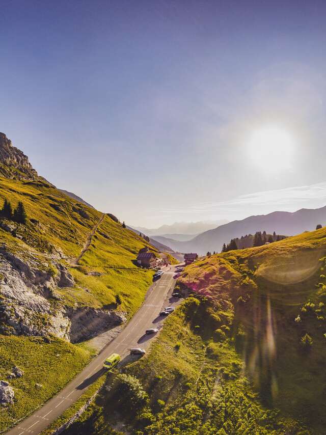 Aller cyclo : Col de la Colombière sud