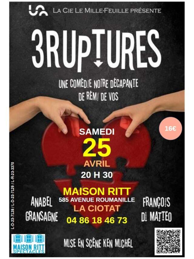 Humoristische Show 3 Trennungen der Theatergruppe Le Mille-Feuille