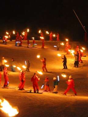 Descente aux flambeaux de Noël