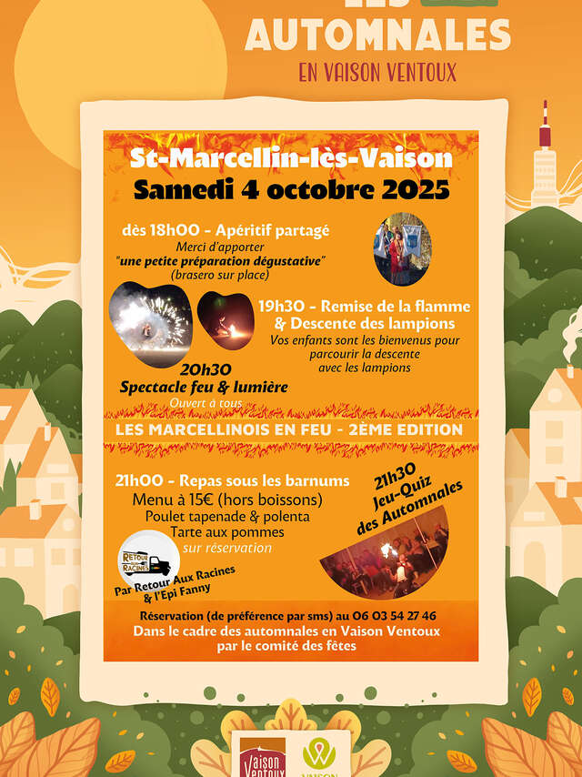 Les Marcellinois en feu - Les Automnales en Vaison Ventoux