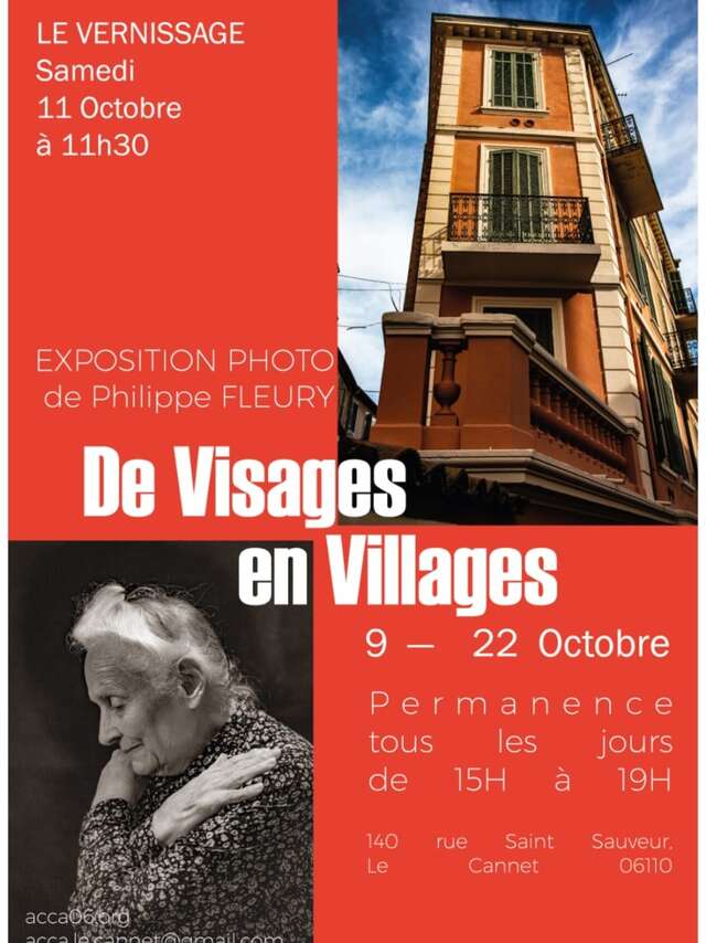 De visages en villages - Exposition de Philippe Fleury