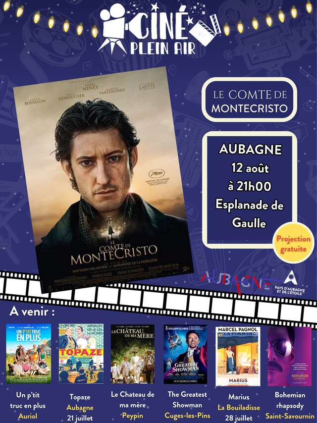 Ciné plein air - Le Comte de Monte-Cristo