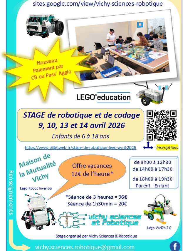 Stages de robotique et programmation