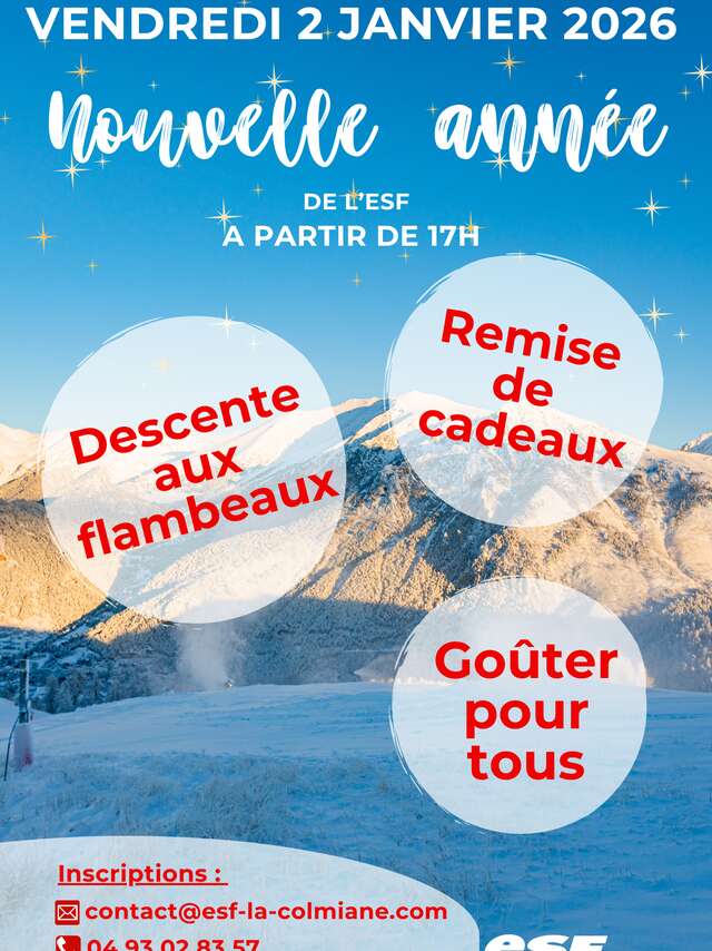 Nouvel an de l'ESF à La Colmiane