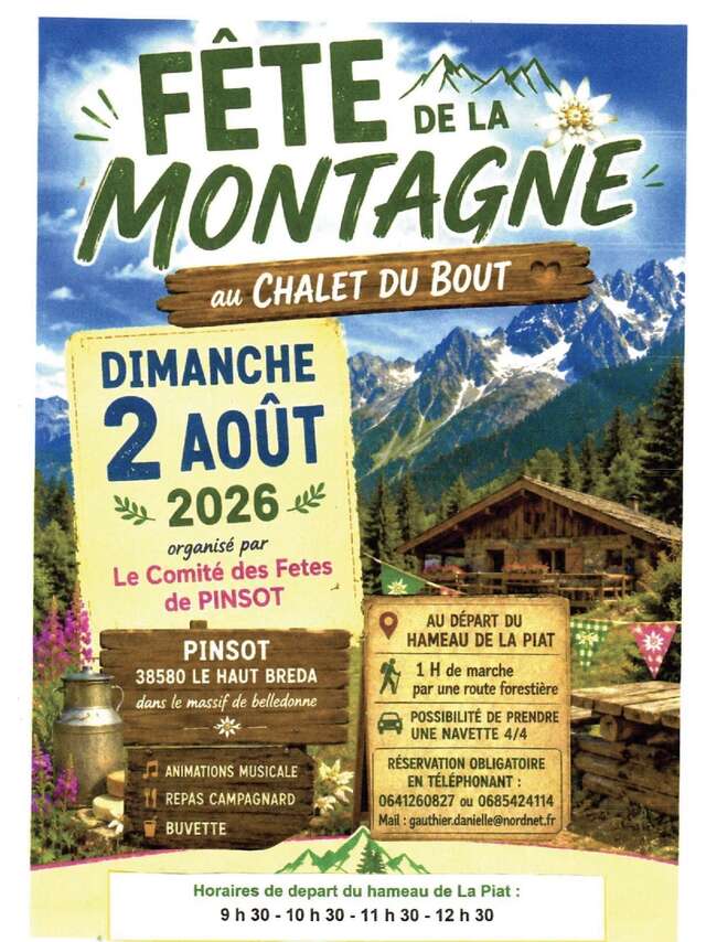 Fête de la montagne au Chalet du Bout
