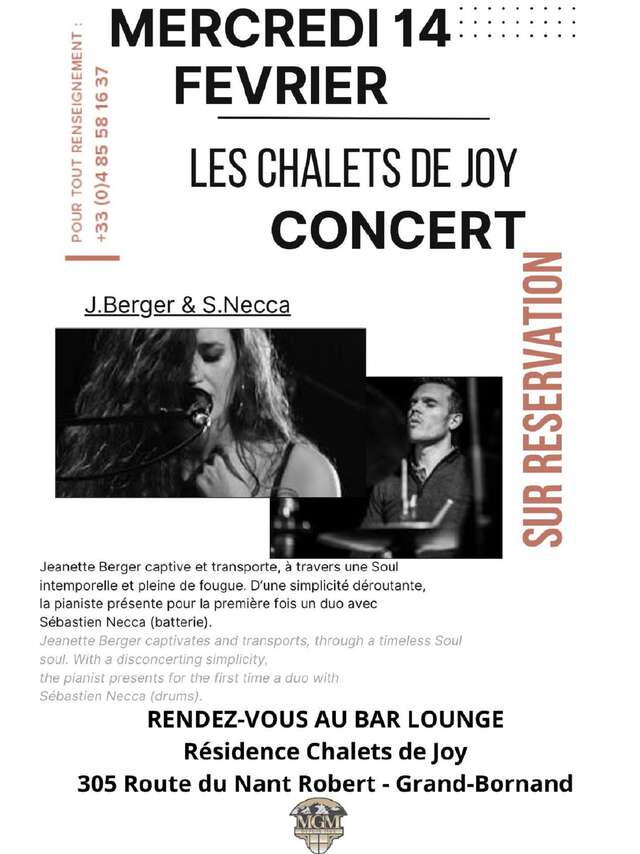 Concert aux Chalets de Joy