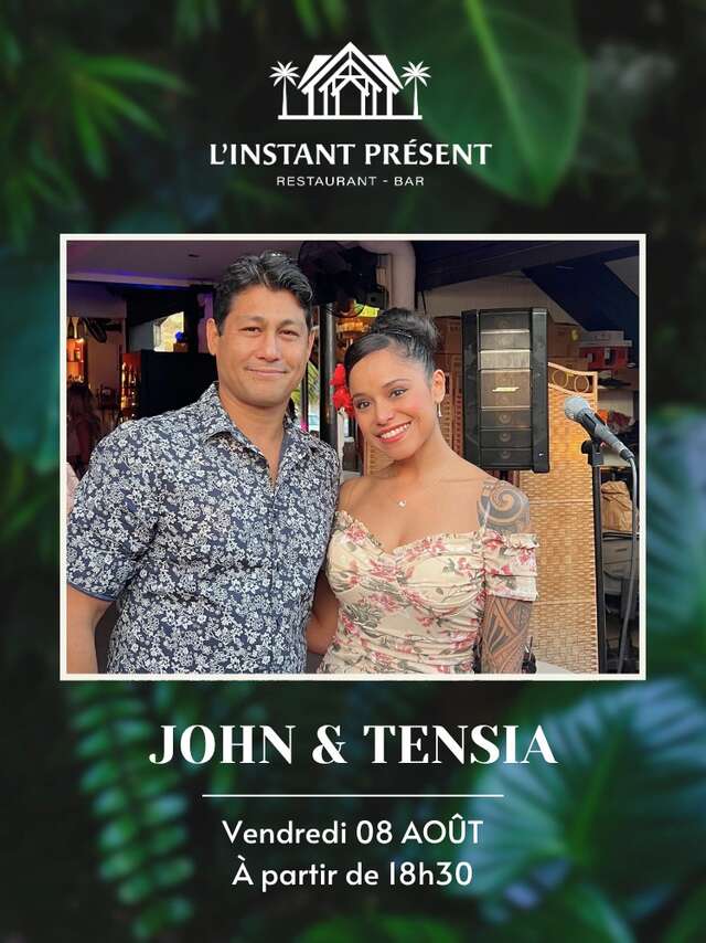 John & Tensia en concert à l'Instant Présent