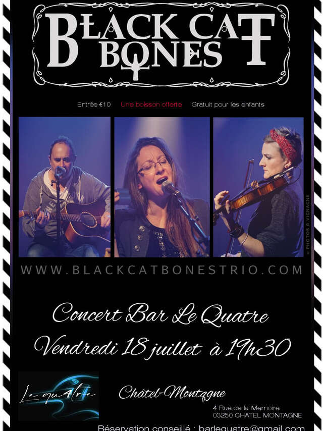 Concert Black Cat Bones Trio