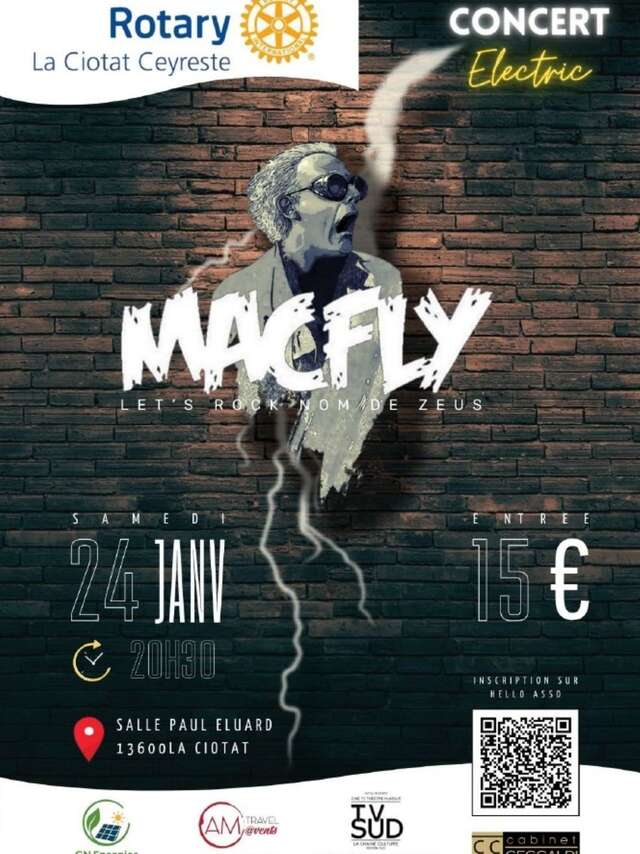 Mac Fly charity pop rock concert