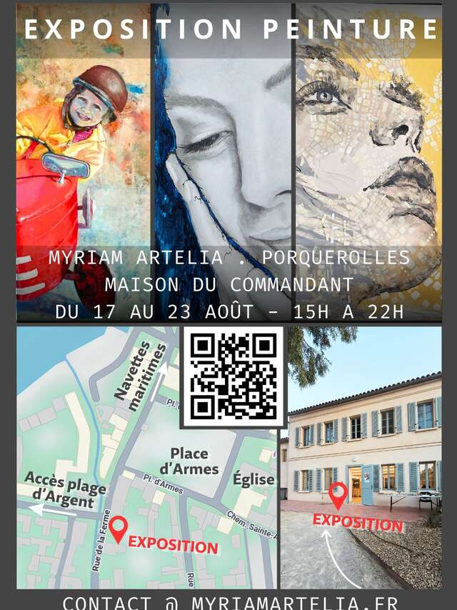 Exhibition by Myriam Artelia at the Villa du Commandant