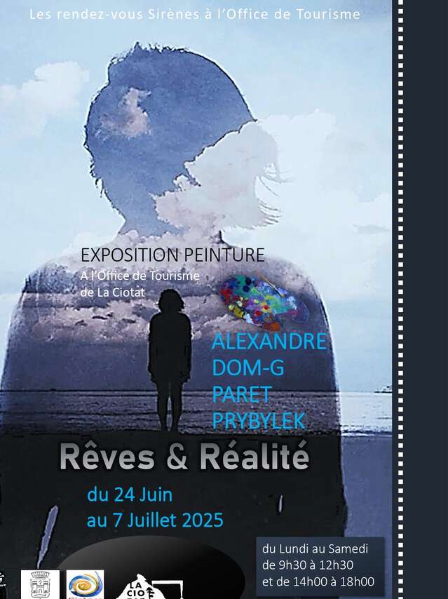 Exposition de peintures Rêves & Réalité par l'association Sirènes