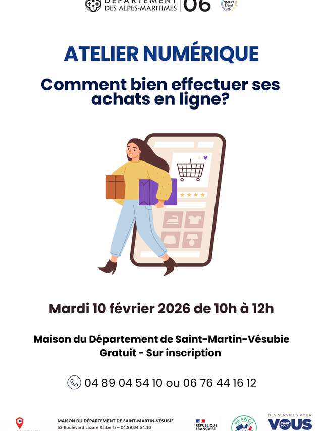 Atelier numérique - Comment bien effectuer ses achats en ligne ?