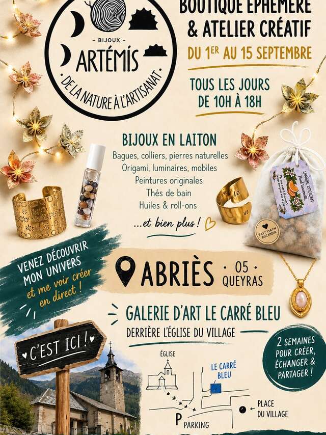 Bijoux Artemis - Boutique éphémère et atelier créatif