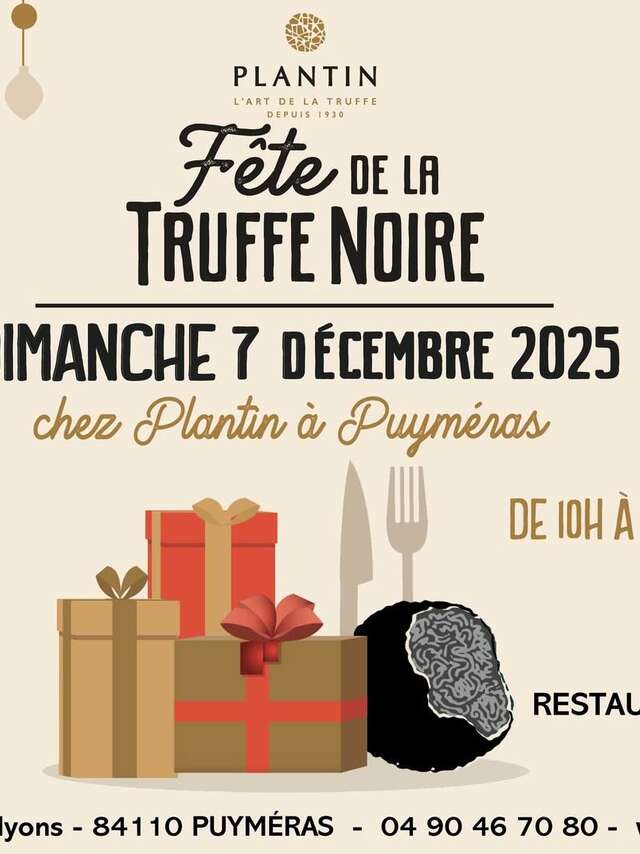 Plantin fête Noël autour de la truffe noire