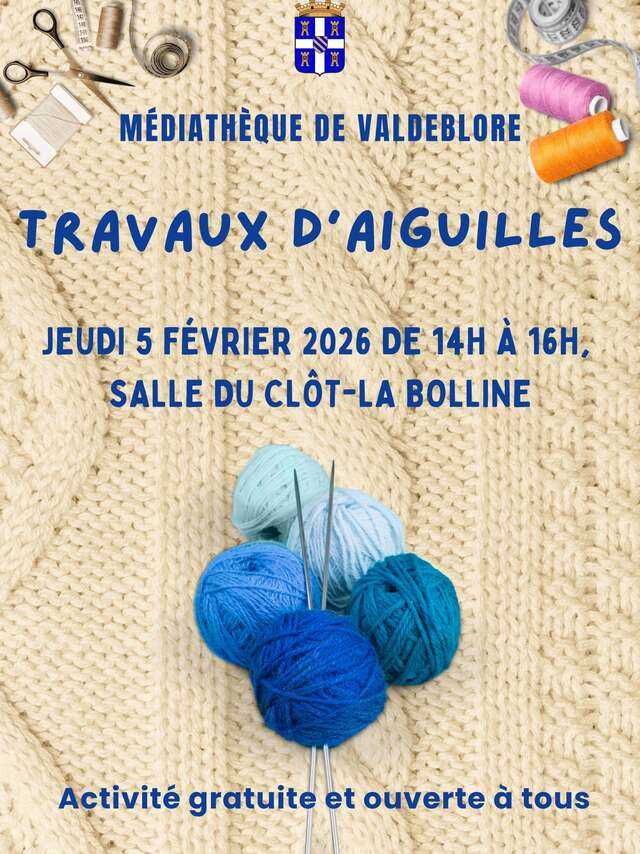 Atelier Travaux d'Aiguilles - Médiathèque Valdeblore