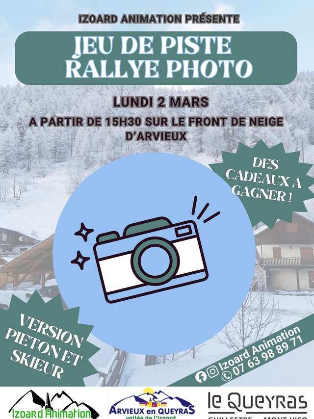 Jeu de piste piétons et skieurs