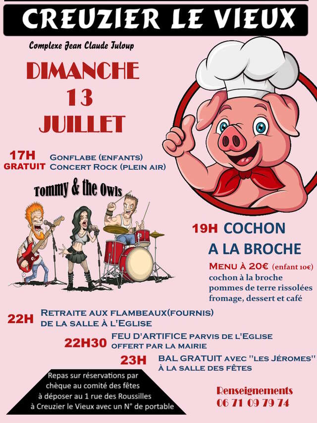 Cochon à la broche