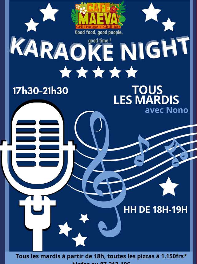 Karaoke Night - Café Maeva - Grill House & Chill Bar