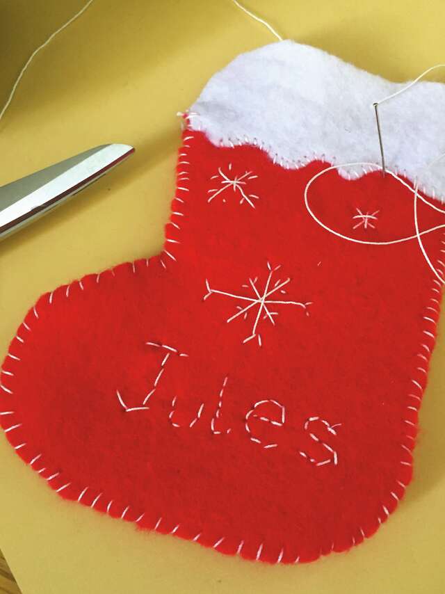 Botte de Noël brodée - Atelier Juniors dès 7 ans et Adultes