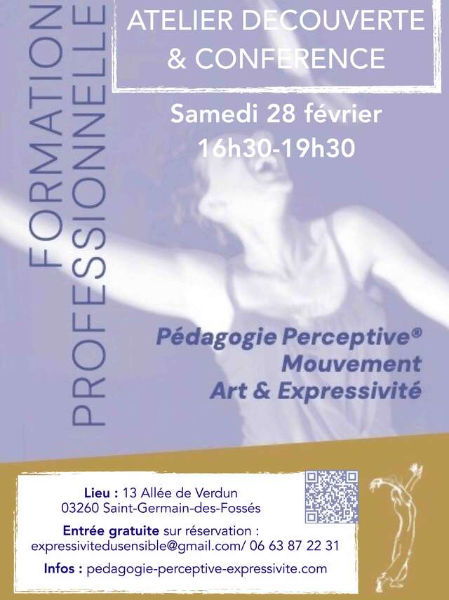 Atelier découverte, présentation de la formation professionnelle Mouvement, Art et Expressivité