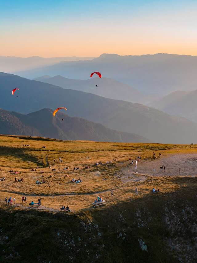 Paragliding take-off areas in Le Collet