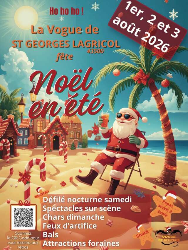 La vogue de Saint Georges Lagricol fête Noël en été