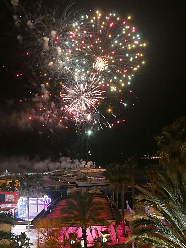 Soirée du 31 décembre avec son feu d'artifice