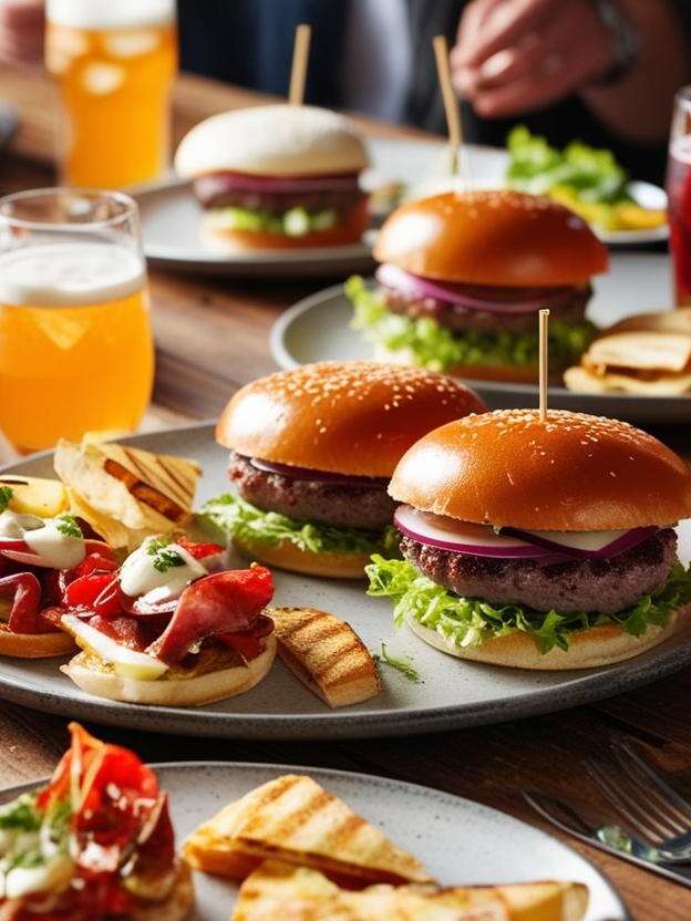Black and White Burger