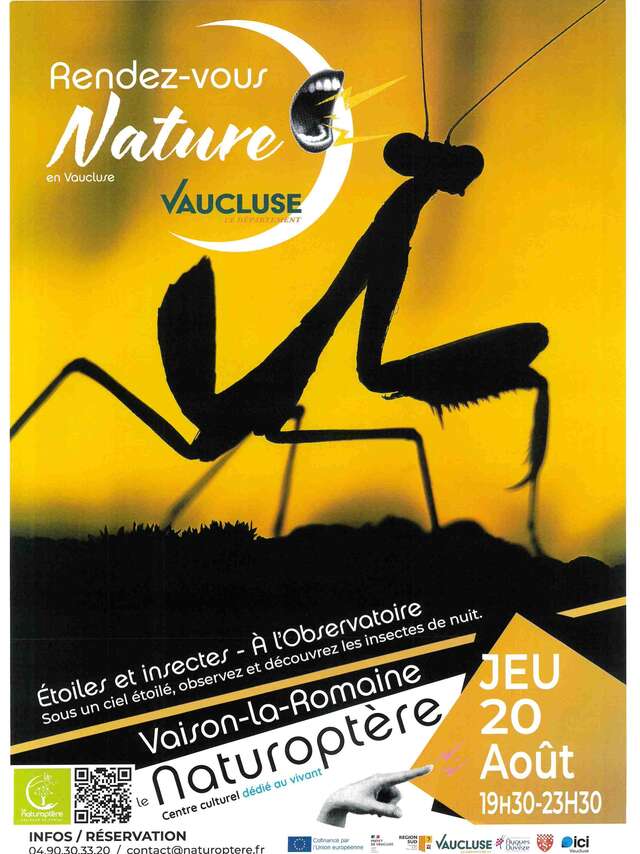 Naturveranstaltung „Sterne und Insekten“  – Le Naturoptère