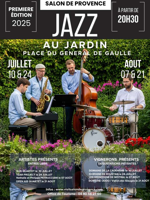 Jeudi Jazz au Jardin - SUD Quartet