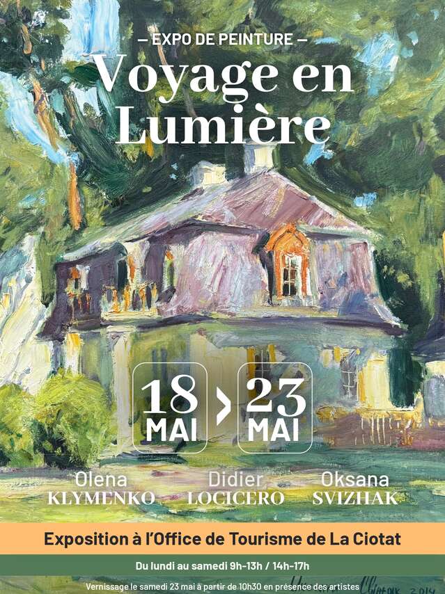 Exposition de peintures Voyage en lumière