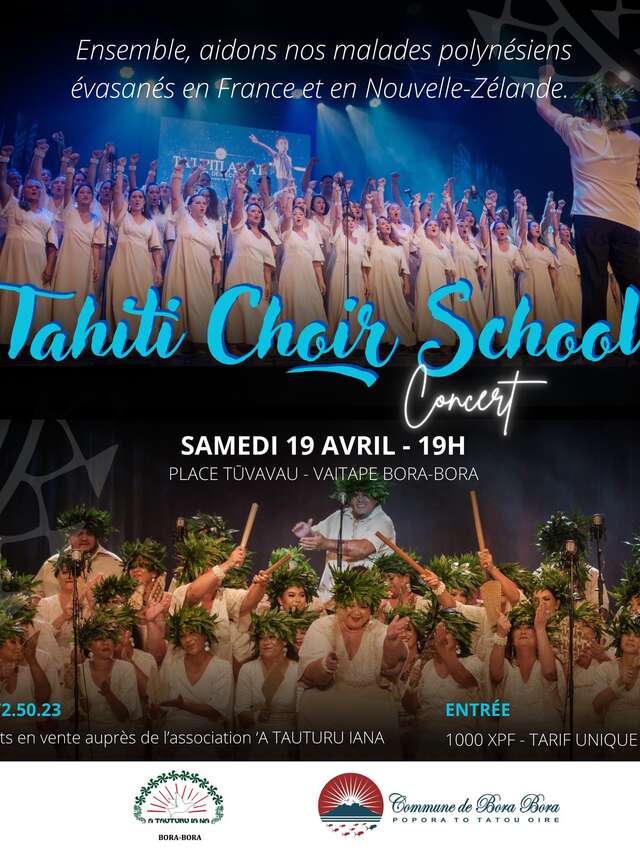 Tahiti Choir School en concert - Place Tuvavau