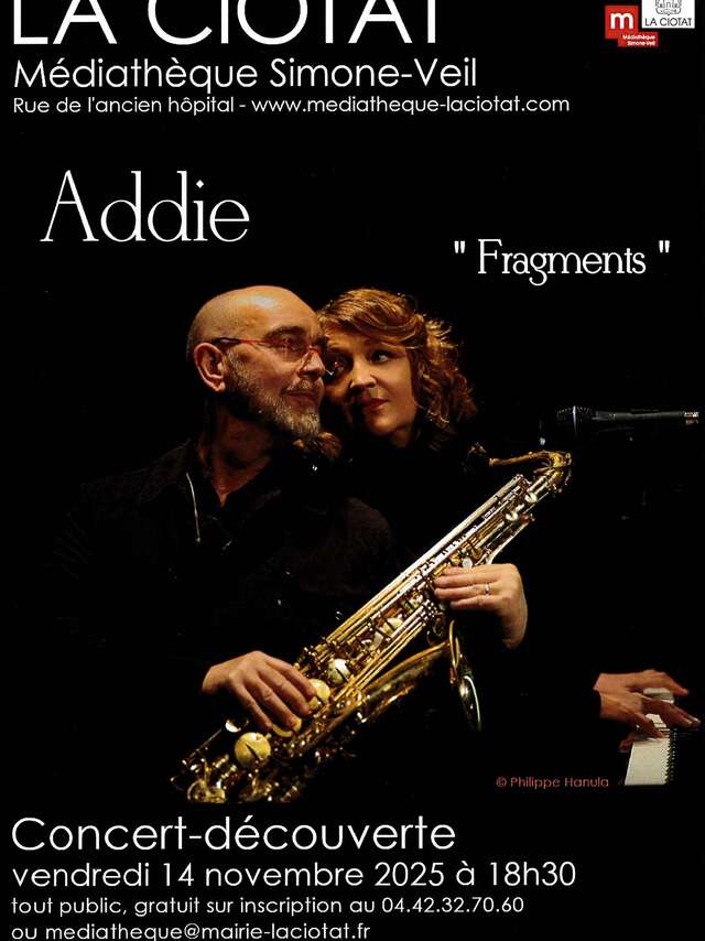 Concert découverte Fragments par Addie