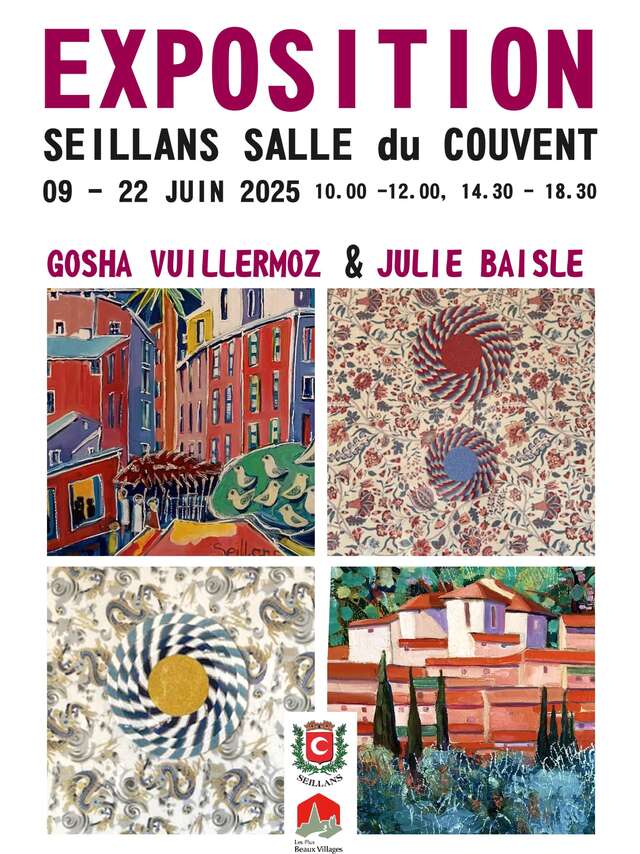 Exposition des peintures de Vuillermoz & Baisle