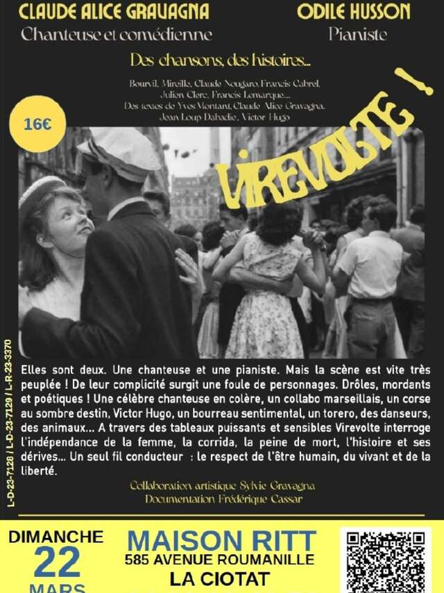 Virevolte concert by Claude Alice Gravagna and Odile Husson