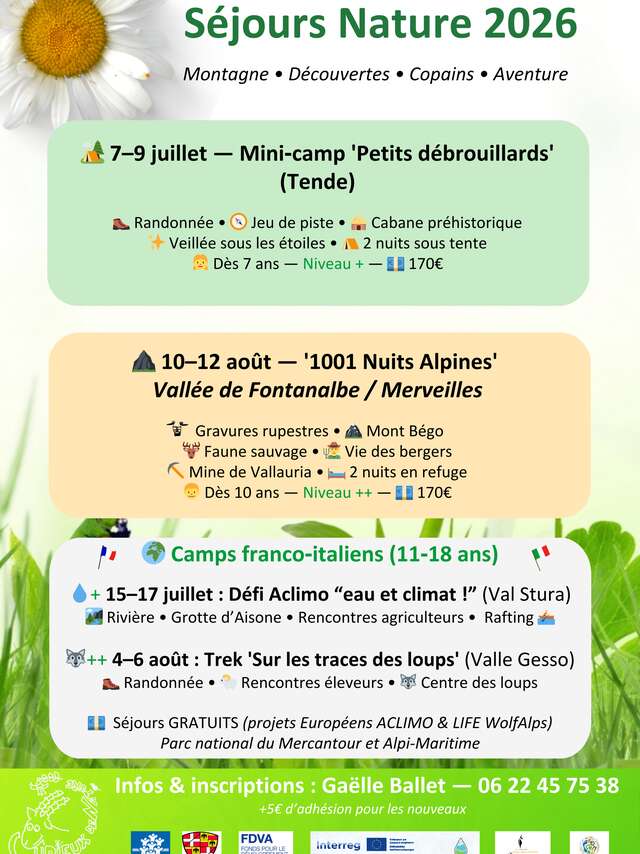 Minicampo "Petits débrouillards" (Piccoli bambini)