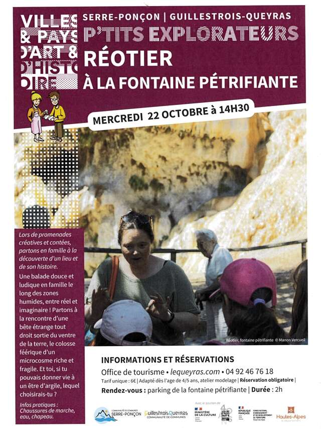 Les p'tits explorateurs à la Fontaine Pétrifiante