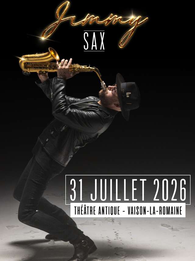 Jimmy Sax gibt ein Konzert im Théâtre Antique
